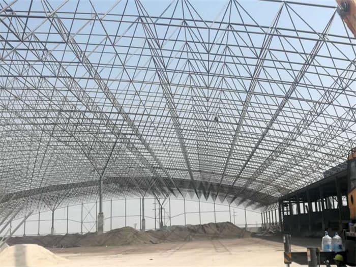 菏泽钢厂料仓网架工程